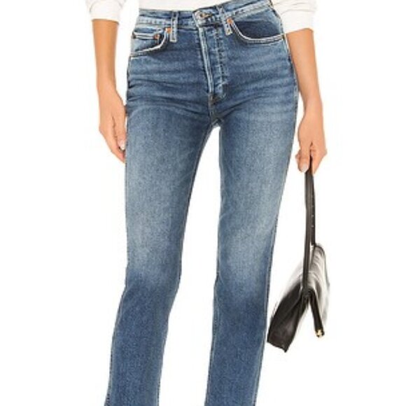 RE/DONE 50s Cigarette Pant in Retro Stone Size 29 Revolve French Girl Style - Picture 1 of 7